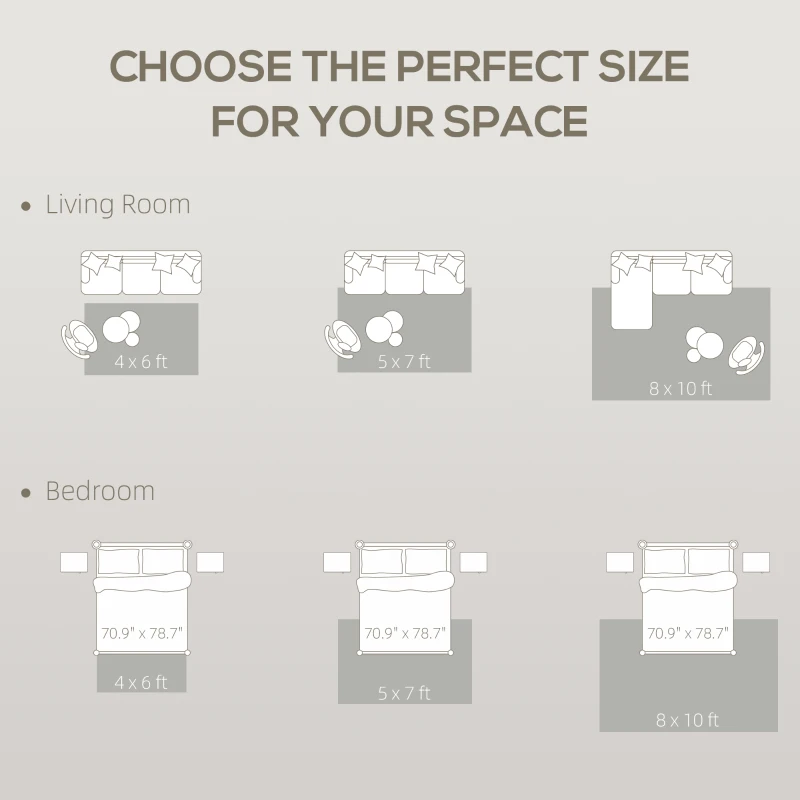 HOMCOM Area Rug 4x6, Machine Washable Rug, Non-Slip Modern Abstract Floor Carpet for Living Room, Bedroom, Dining Room, Blue