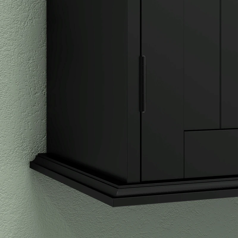 HOMCOM Bathroom Medicine Cabinet, Wall Cabinet with 2 Doors and Adjustable Shelf, Space Saver Over Toilet Cabinet