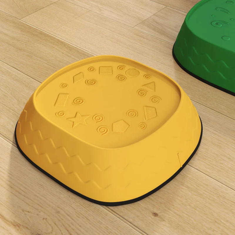 Qaba Ladybug Balance Stepping Stones for Promoting Balance Coordination and Strength, Outdoor & Indoor Obstacle Course