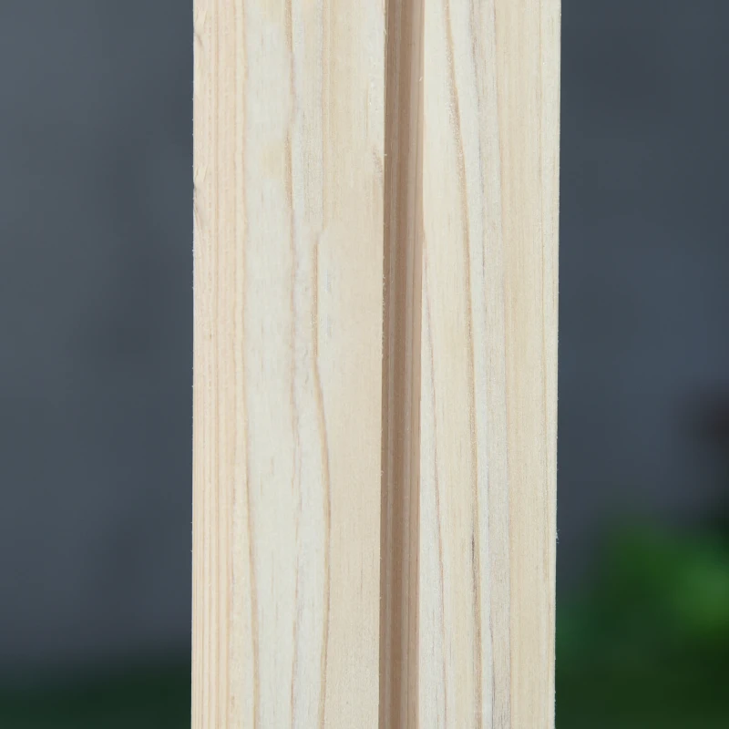 Outsunny Kids Wooden Sandbox with Cover, Play Sand Station for Children Outdoor Sand box, with Seats, for Backyard, Beach, 47" x 47" x 47", Natural