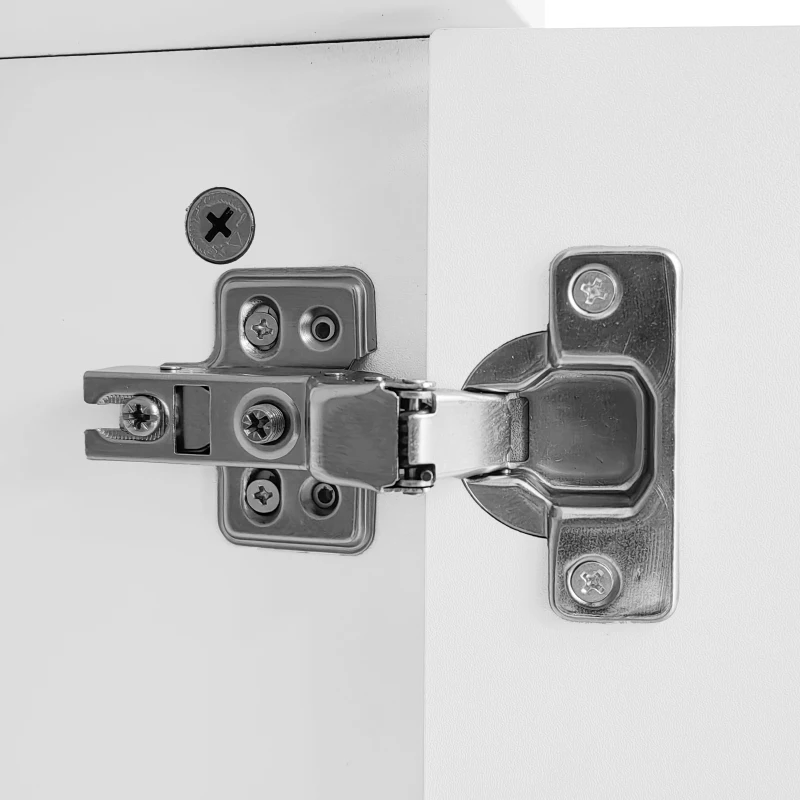 Modern TV Stand with Textured Doors, Gold Handles and Legs, Ample Storage Space, Easy to Install, 63" L x 15" W x 17.5" H, White