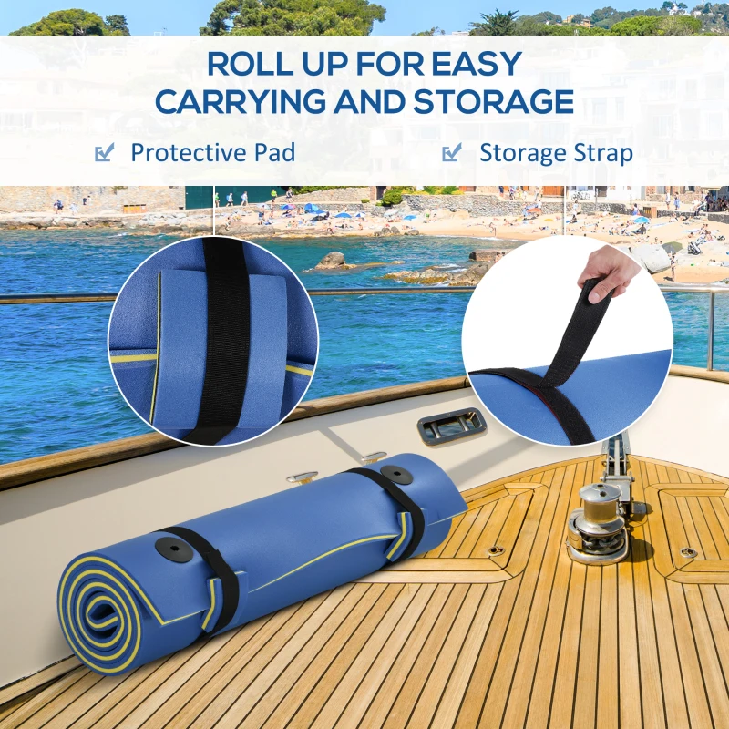 Soozier 7.5x4ft Floating Mat Floating Lily Pad Water Carpet Float Aqua Mat Water Recreation and Relaxing in Pool Beach Lake