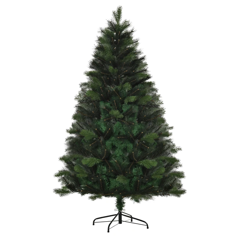 HOMCOM 6FT Artificial Pop-Up Christmas Tree Xmas Tree Holiday Home Decoration with Automatic Open, Green