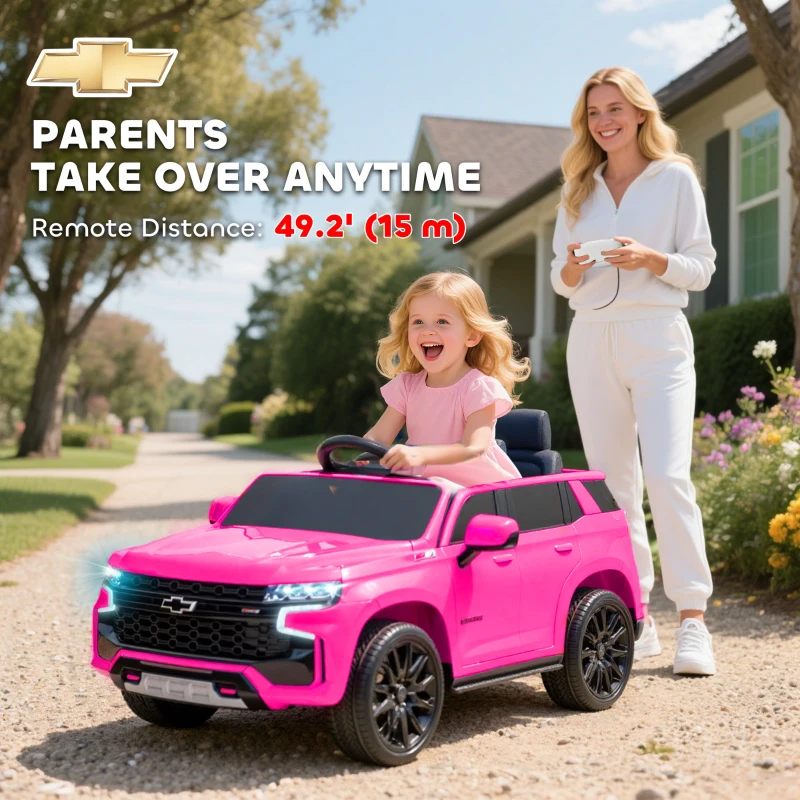 Aosom Electric Ride on Car 12V Kids Ride-on Toy, Pink(m-5)