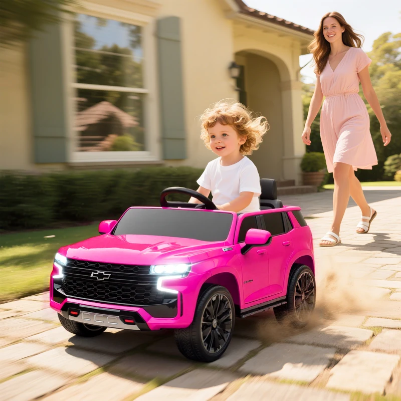 Aosom Electric Ride on Car 12V Kids Ride-on Toy, Pink(m-2)
