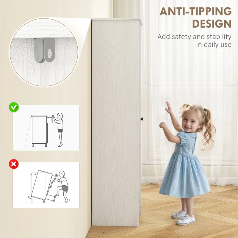 HOMCOM 67" Farmhouse Kitchen Pantry Storage Cabinet with Barn Door, Kitchen Pantry Cabinet with Adjustable Shelves, White