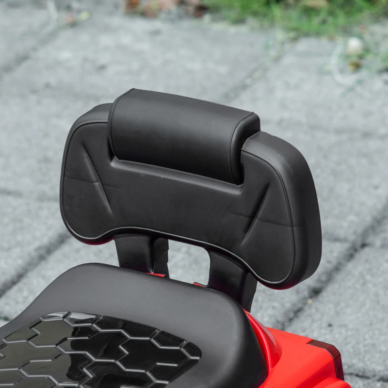 Aosom Kids Ride on Push Car, SUV Style Sliding Walking Car for Toddle with Horn, Music, Working Lights, Hidden Storage and Anti-dumping System, Red