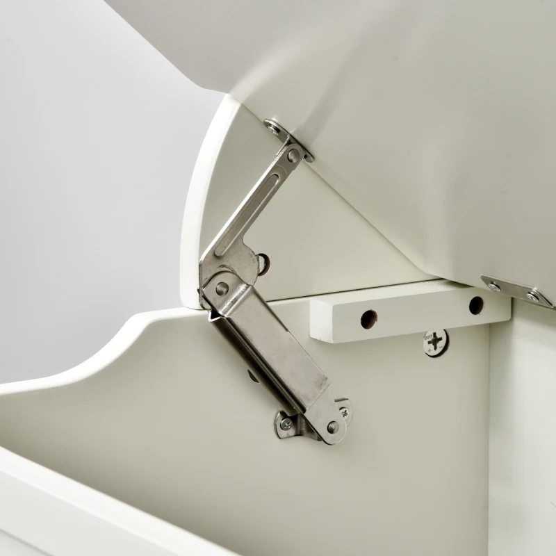 HOMCOM 3-In-1 Hall Tree w/ Coat Rack, Shoe Storage and Bench Seat, Entryway Bench w/ 4 Hooks for Hallway, Living Room, White