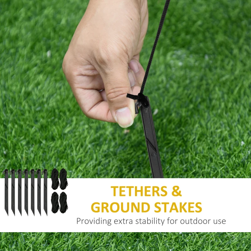 HOMCOM 5.9ft Inflatable Christmas Tree, Santa Claus, Dog, LED Lights, Indoor, Outdoor, Home, Garden, Lawn, Decoration