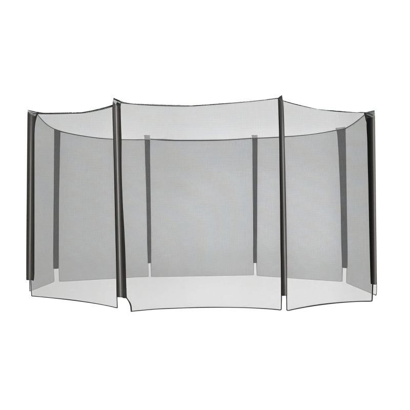 Aosom 14' Round Trampoline Enclosure Safety Net Fence Replacement Trampolining Bounce Part No Poles Included
