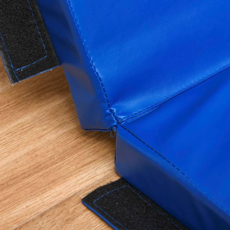 Soozier 4'x10'x2'' Folding Gymnastics Tumbling Mat, Exercise Mat  with Carrying Handles for Yoga, MMA, Martial Arts, Stretching, Core Workouts, Dark Blue