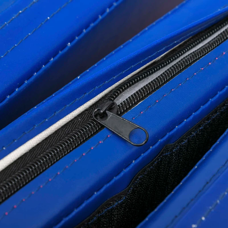 Soozier 4'x10'x2'' Folding Gymnastics Tumbling Mat, Exercise Mat  with Carrying Handles for Yoga, MMA, Martial Arts, Stretching, Core Workouts, Dark Blue