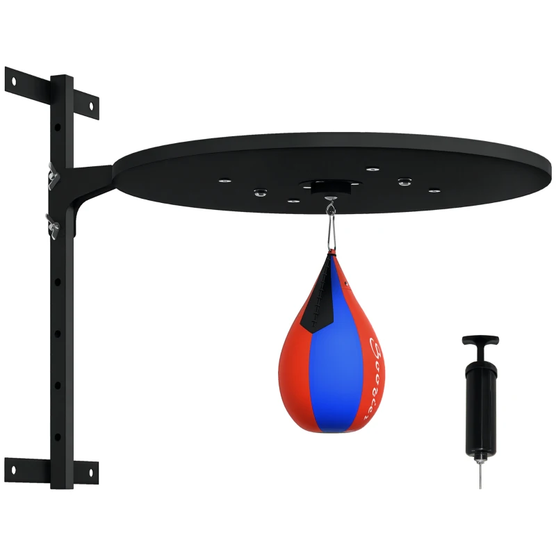 Soozier Wall Mounted Speed Bag Platform, Height Adjustable Punching Bag Training Kit