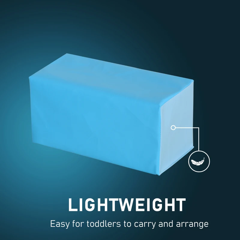 Soozier 5 Piece Climb and Crawl Activity Playset Soft Safe Foam for Toddler Learning Toy