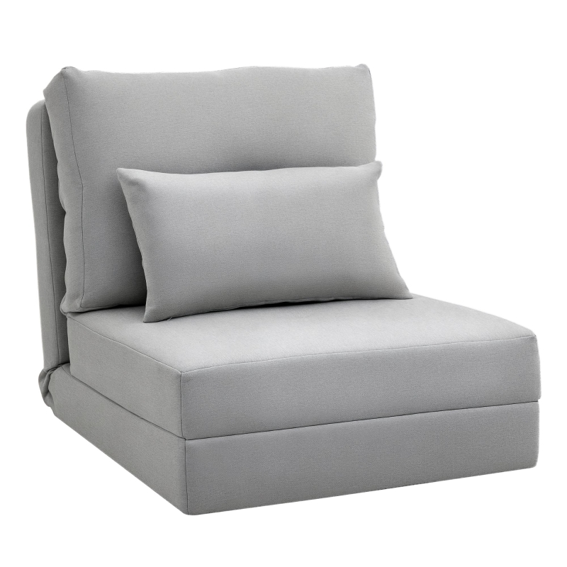 HOMCOM Convertible Flip Chair, Floor Lazy Sofa, Folding