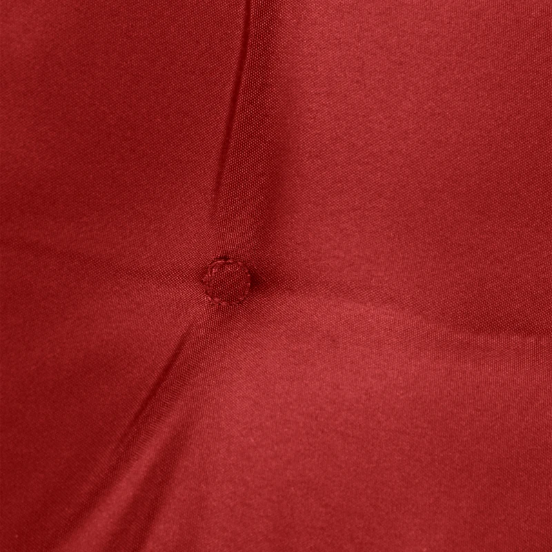 Outsunny 6-Piece Seat Cushion Replacement, Outdoor Patio Chair Cushions Set with Ties, Button Tufted, Wine Red