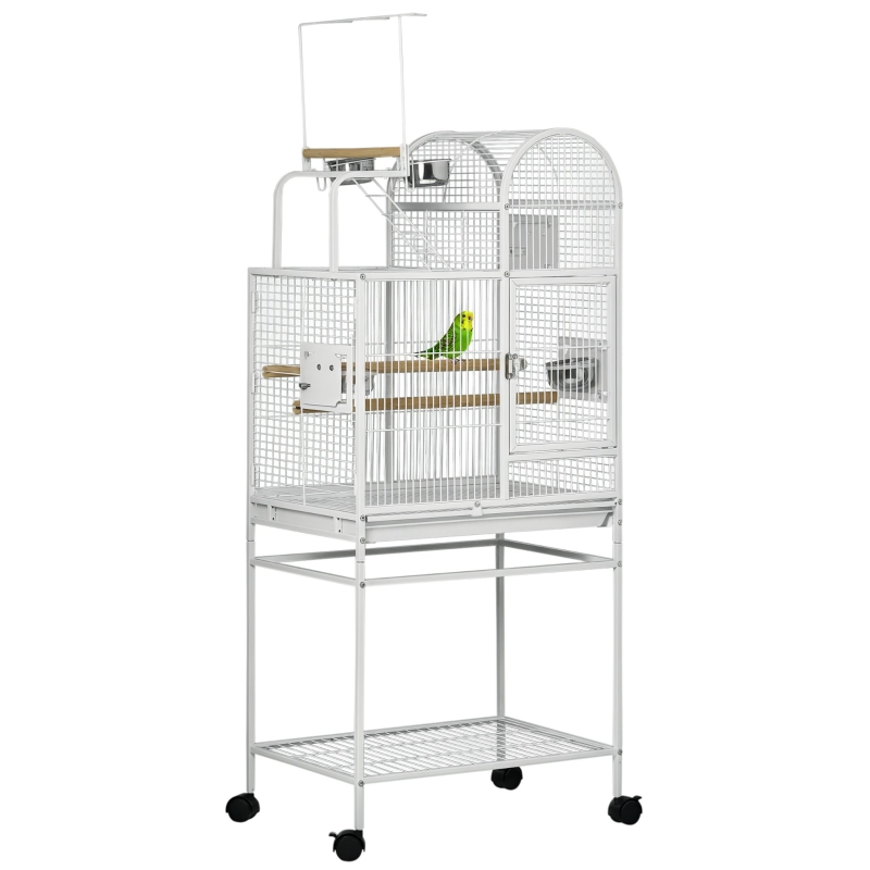 Kozy PawHut 64 Inch Bird Cage Cockatiel Cages for Medium Small