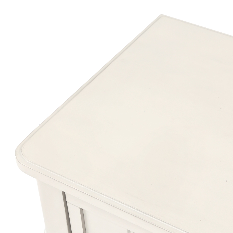 Solid Wood Narrow Console Table with Storage Drawers, Bottom Shelf, Slim Sofa Table for Entryway, Living Room, 24" L x 13" W x 31" H, White