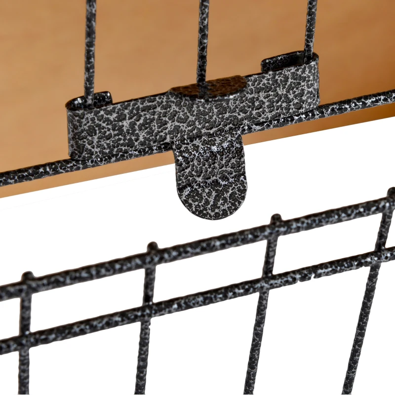 PawHut Rabbit Hutch Pet House Bunny Cage Small Animal Habitat with Asphalt Openable Roof for Outdoor 35.25" x 17.75" x 32" Light Yellow