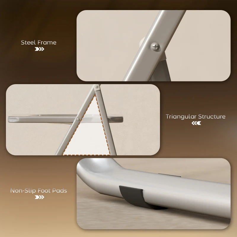 HOMCOM 4 Pack Acrylic Foldable Chairs, Transparent Folding Chairs for Living Room, Home Office, Party, Clear