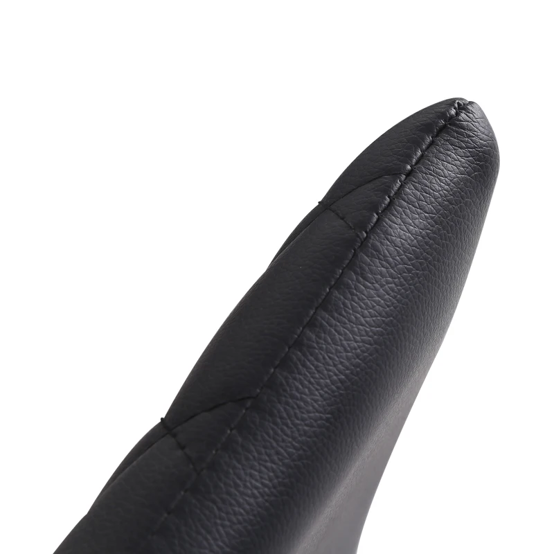 HOMCOM Modern Dining Chairs Set of 4, Upholstered Faux Leather Kitchen Chairs with Rhombic Tufting and Metal Legs for Living Room, Black