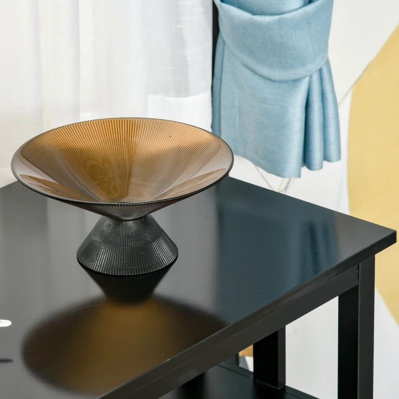 HOMCOM Sideboard Buffet Server Storage Cabinet Console Table with 2 Doors and Adjustable Shelves for Kitchen & Dining Room, Black