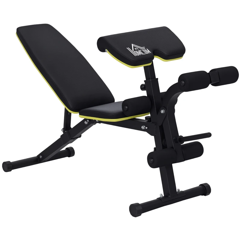 Soozier Adjustable Sit-Up Dumbbell Bench Multi-Functional Purpose Hyper Extension Bench With Adjustable Seat and Back Angle