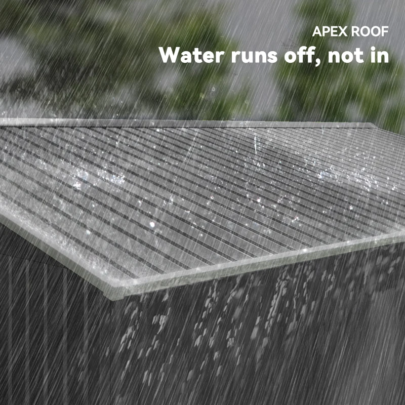 Outsunny 11' x 9' Metal Storage Shed Garden Tool House with Double Sliding Doors, 4 Air Vents for Backyard, Patio, Gray