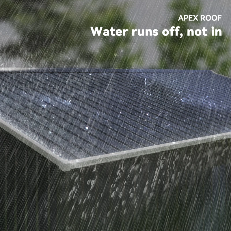 Outsunny 11' x 9' Outdoor Storage Shed, Garden Tool Metal Shed with Foundation Kit, Double Lockable Door, Air Vents and Sloping Roof, for Backyard, Patio, Lawn, Dark Gray