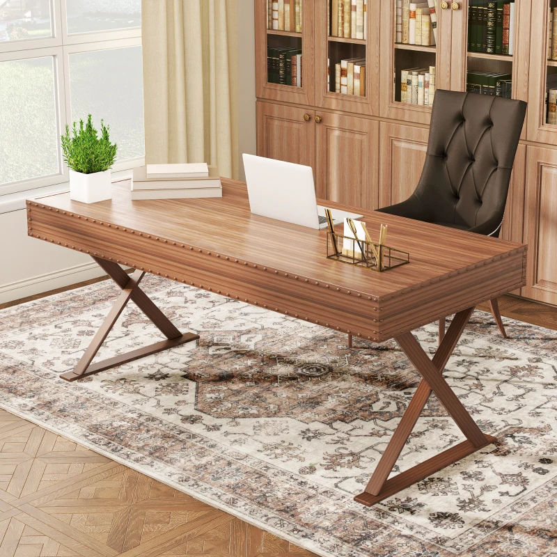 HOMCOM 5x7 Area Rug, Vintage Machine Washable Rug, Non-Slip Floor Carpet for Living Room, Bedroom, Dining Room, Tan