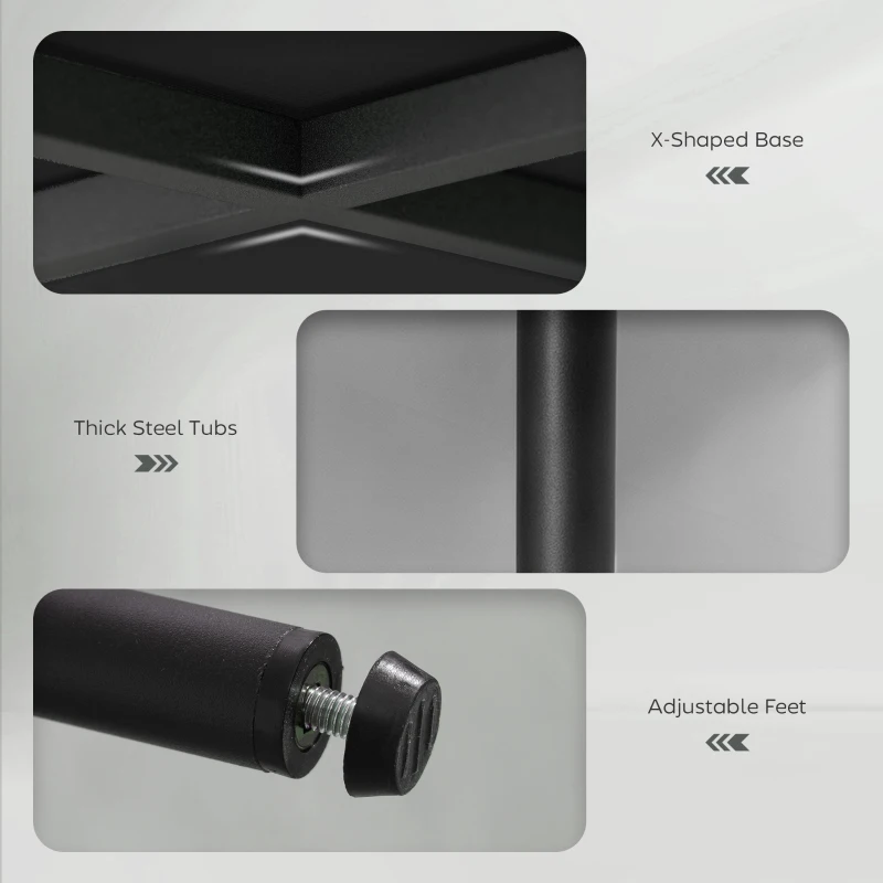 HOMCOM Set of 2 Barstools, Upholstered Corduroy Bar Stools with Backrest, Footrest for Kitchen Island, Dining Room, Black