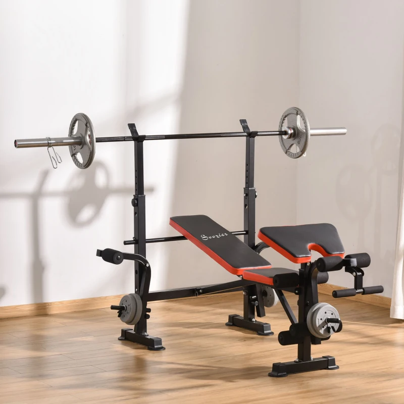Soozier Adjustable Weight Bench for Weight Lifting and Strength Training