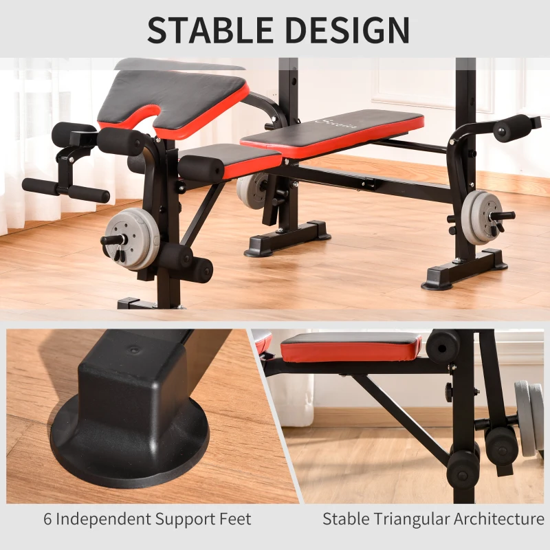Soozier Adjustable Weight Bench for Weight Lifting and Strength Training