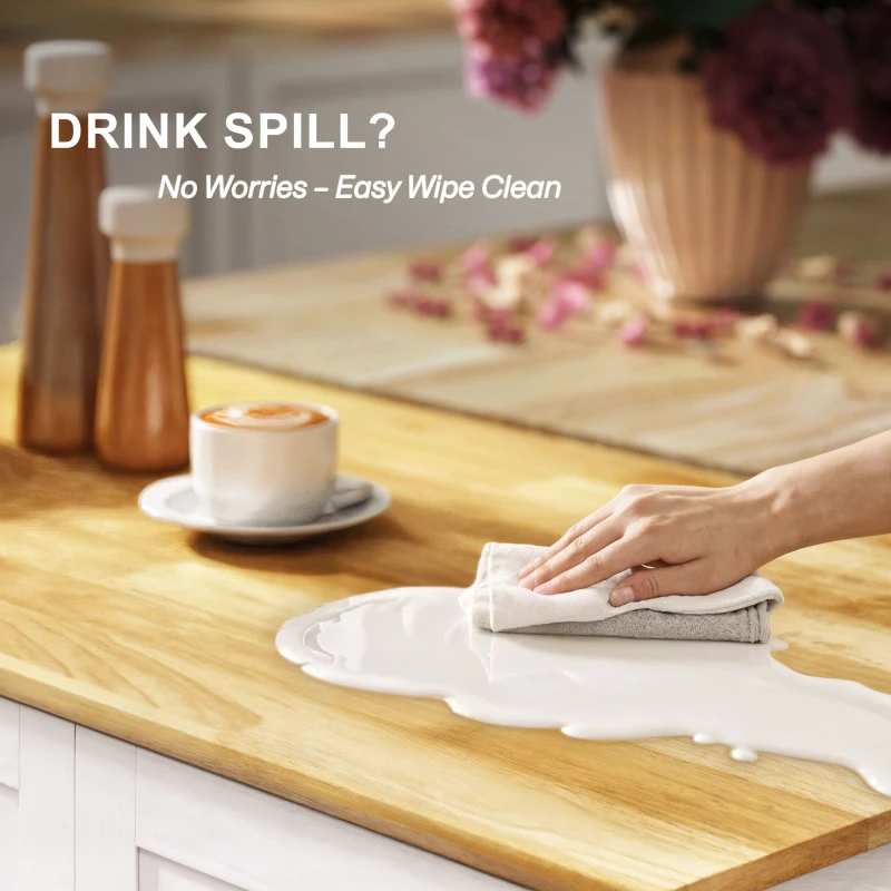 HOMCOM Kitchen Island with Storage Cabinets, 3 Drawers, 2 Adjustable Shelves and Sitting Space for Dining Room, White