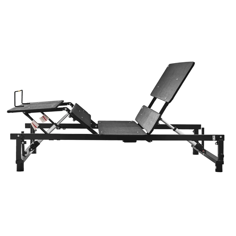 Adjustable Queen Bed Base Frame with Head and Foot Incline, Wireless Remote, Zero Gravity, Quiet Motor, 79" L x 59" W x 13" H, Black
