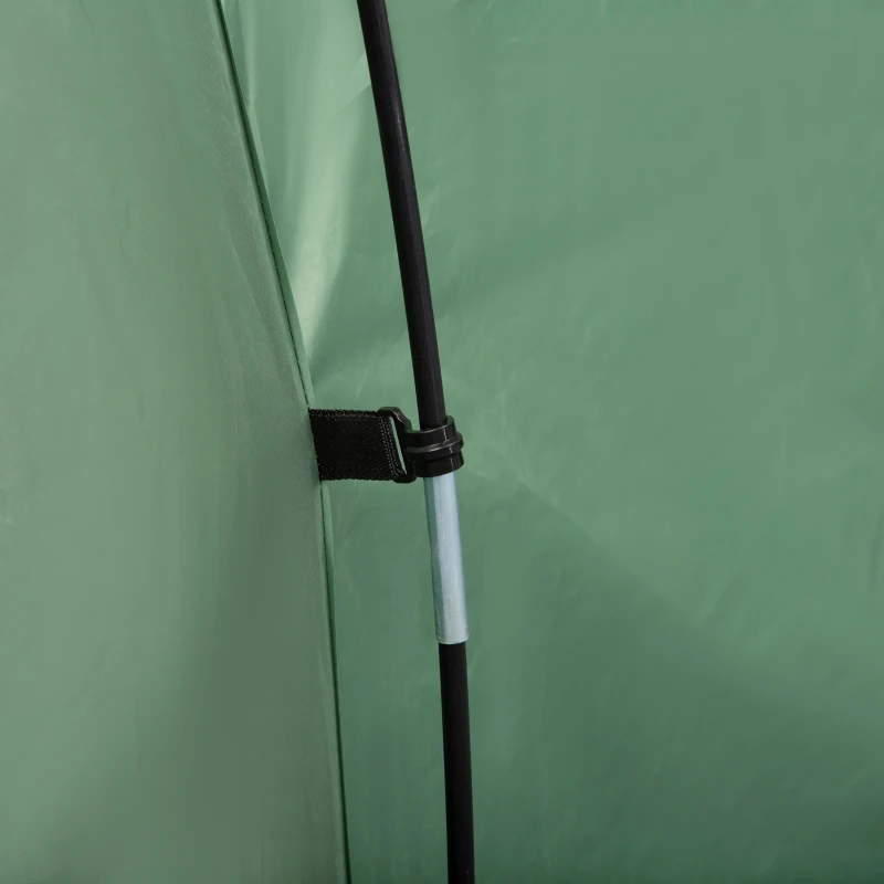 Outsunny Pop Up Camping Tent with Vestibule Waterproof Tent for 2-3 Person, Dark Green