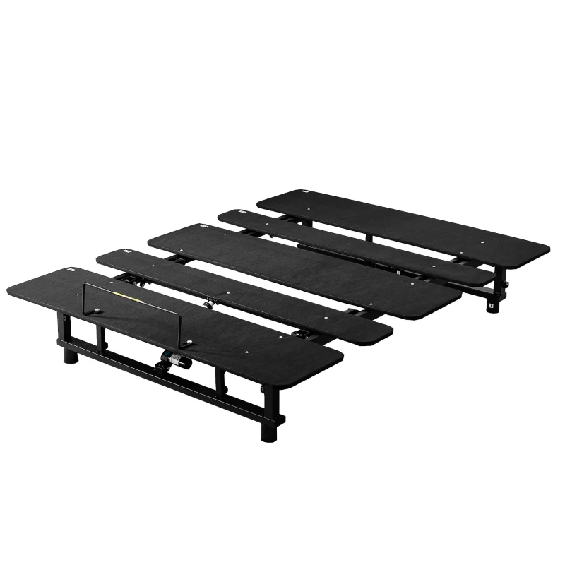 Adjustable Queen Bed Base Frame with Head and Foot Incline, Wireless Remote, Zero Gravity, Quiet Motor, 79" L x 59" W x 13" H, Black