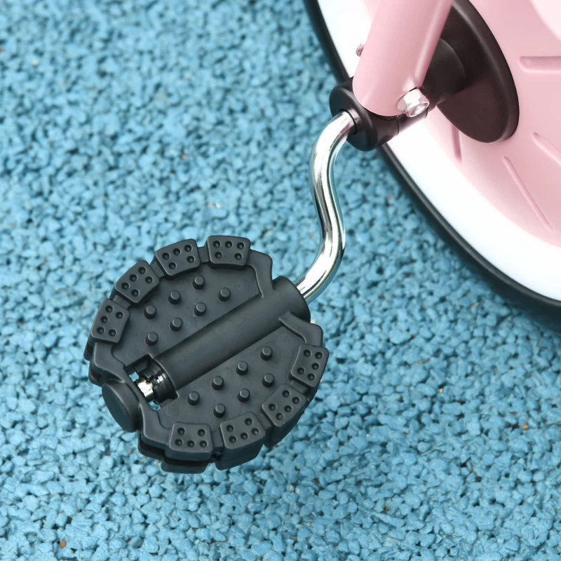 Qaba Tricycle for Toddler 2-5 Year Old Girls and Boys, Toddler Bike with Adjustable Seat, Basket, Bell, Pink