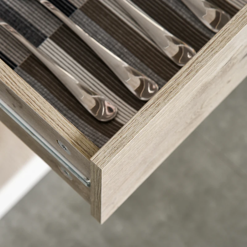 HOMCOM Kitchen Buffet with Hutch Multi Storage Cupboard Cabinet Server Sideboard with Drawers