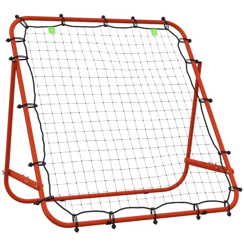 Soozier Volleyball Rebounder Net, Adjustable Soccer Rebounder, Baseball Volleyball Training Equipment Aid, Red