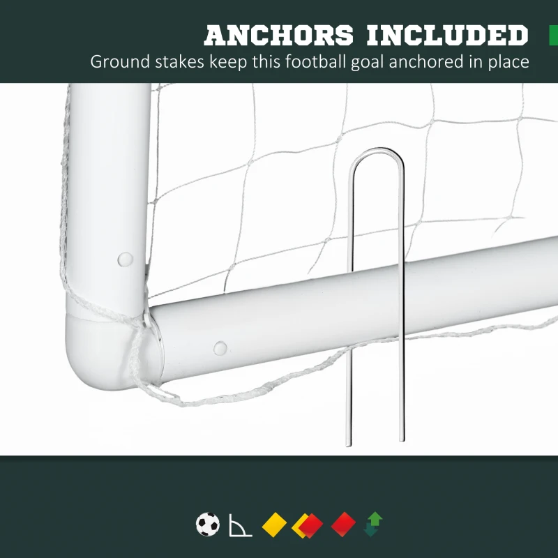 Soozier 9.8 x 6.6ft Soccer Goal, Portable Soccer Practice Net with PE Net for Backyard, Garden, Park, Beach