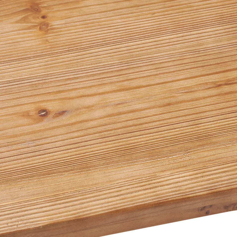 Firwood and Iron Bar Cart with Wheels, 2-Tier Mobile Serving Cart with Cross-Back Motif, 28" L x 17.5" W x 33" H, Wood+Black