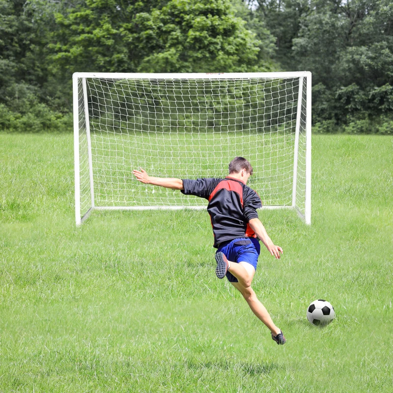 Soozier 9.8 x 6.6ft Soccer Goal, Portable Soccer Practice Net with PE Net for Backyard, Garden, Park, Beach