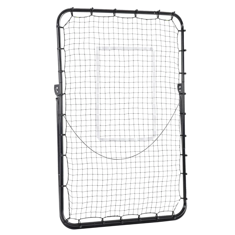 Soozier Volleyball Rebounder Net, Angles Adjustable Soccer Rebounder, Lacrosse Baseball Volleyball Training Equipment Aid