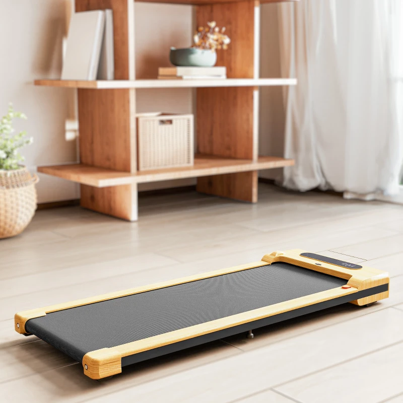 Soozier 2.5HP Walking Pad, Under Desk Treadmill with Remote Control, Transport Wheels and LED Display for Home Gym Office