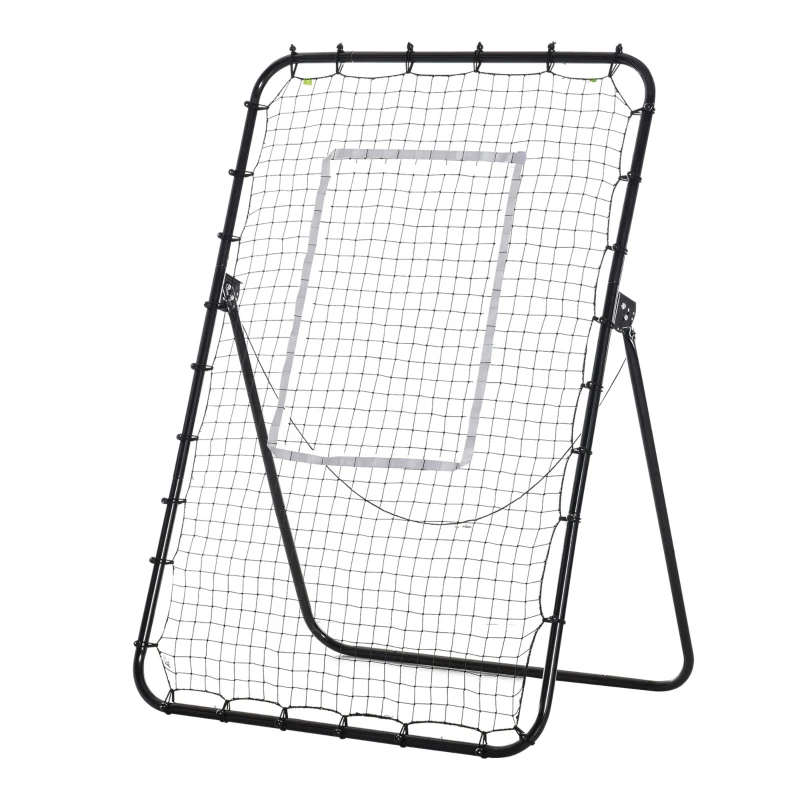 Soozier Volleyball Rebounder Net, Angles Adjustable Soccer Rebounder, Lacrosse Baseball Volleyball Training Equipment Aid