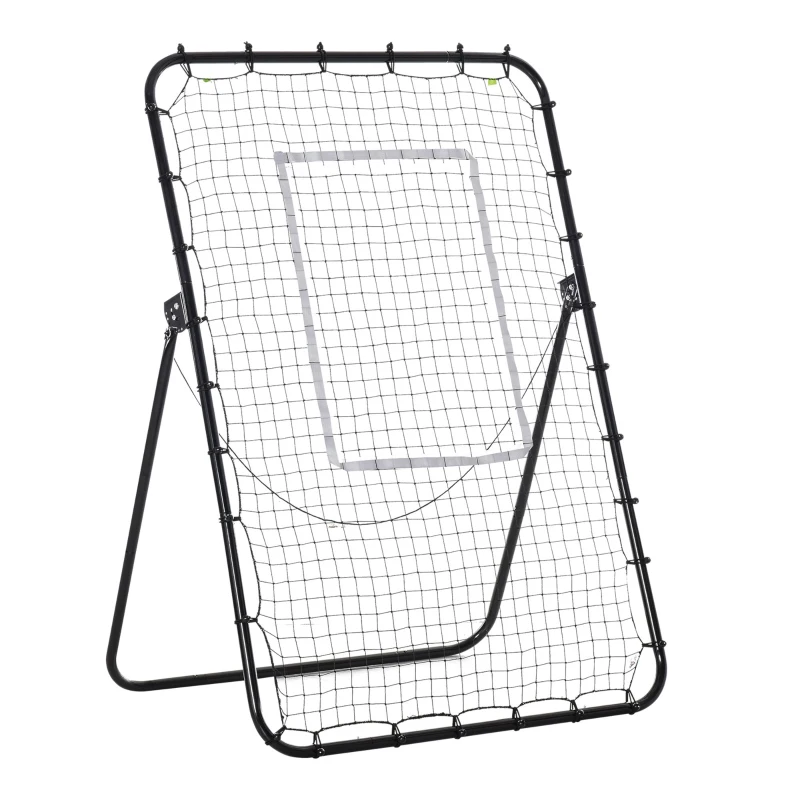 Soozier Volleyball Rebounder Net, Angles Adjustable Soccer Rebounder, Lacrosse Baseball Volleyball Training Equipment Aid