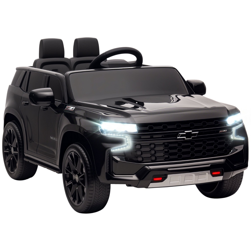 Aosom Licensed Chevrolet TAHOE Kids Ride on Car, 12V Black