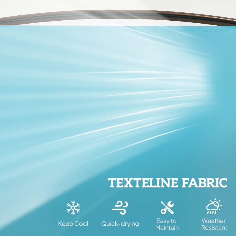 Outsunny Patio Glider Rocking Chair 2 Person Outdoor Loveseat Rocker Garden Furniture Bench, Blue