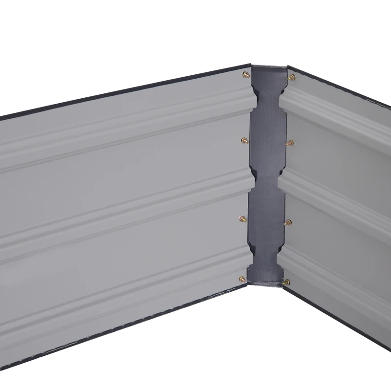 Outsunny 47.3"x47.3" Raised Garden Bed Galvanized Planter Garden Box Kit Set Raised Fence Garden Bed Planter 4-Panel Galvanized Steel Grey